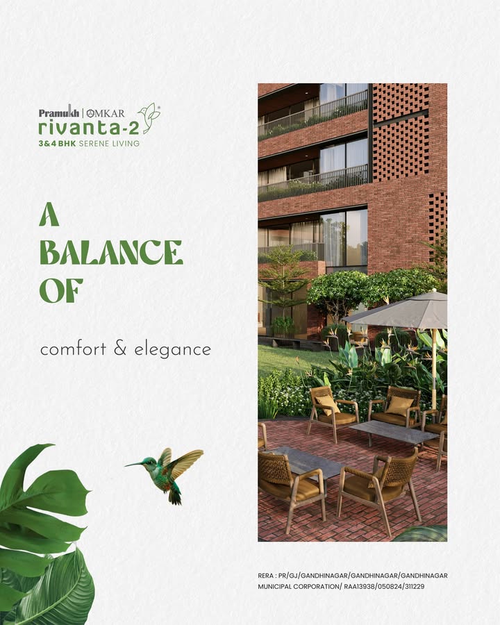 Rivanta,  gandhinagar, rivanta, rivanta2, gandhinagarrealestate, pramukhomkar, greenbuilding, randesan