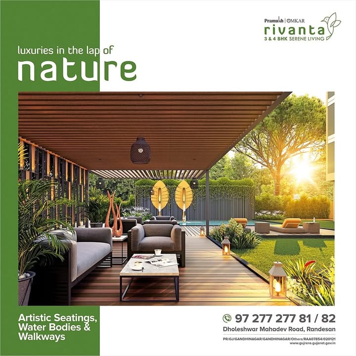 Rivanta,  rivantasereneliving, rivantabypramukhomkar, pramukh, omkar, realestategandhinagar, gandhinagar