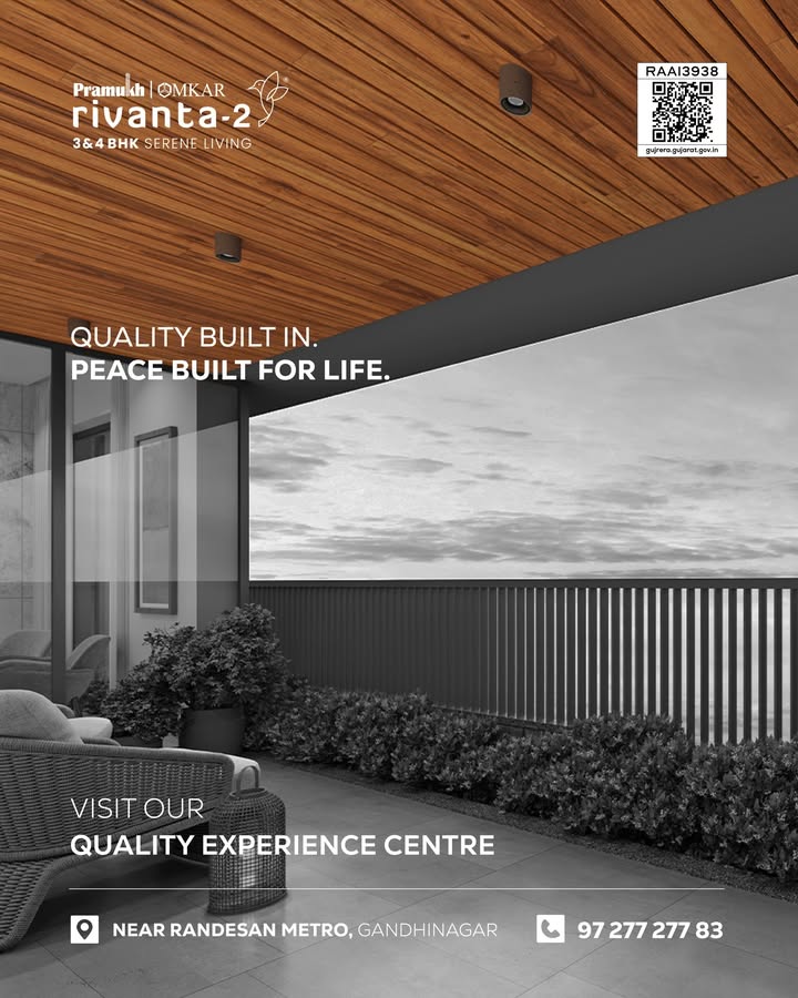 Rivanta,  rivantabypramukhomkar, gandhinagar, rivanta, rivanta2, thinkquality, thinkqualitythinkrivanta2, experience, experiencecenter, experiencecentre, qualityliving, quality, 3bhkapartments, 4bhkapartments