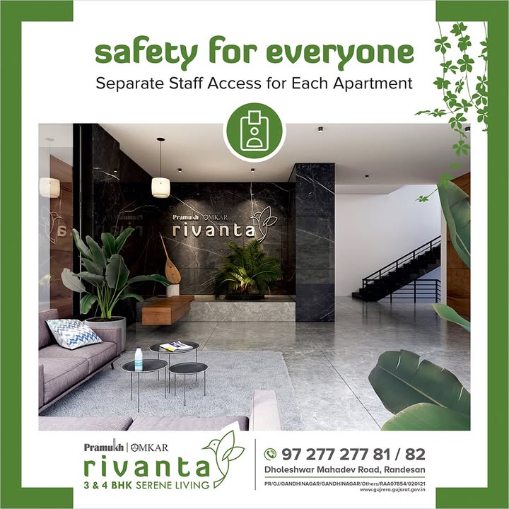Rivanta,  rivantasereneliving, rivantabypramukhomkar, pramukh, omkar, realestategandhinagar, gandhinagar