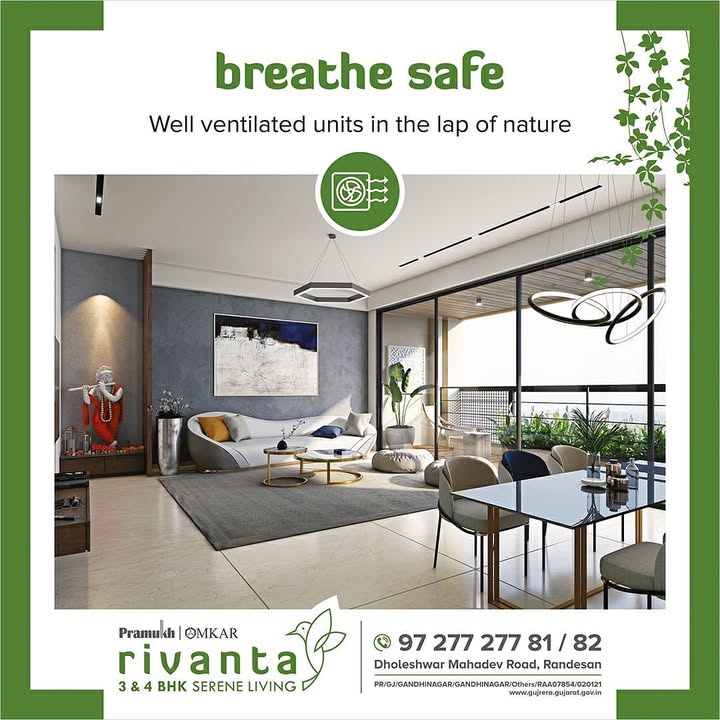 Rivanta,  rivantasereneliving, rivantabypramukhomkar, pramukh, omkar, realestategandhinagar, gandhinagar