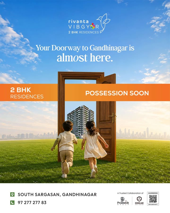 Rivanta,  RivantaVibgyor, 2BHKHomes, KidCentricLiving, SouthSargasan, gandhinagar