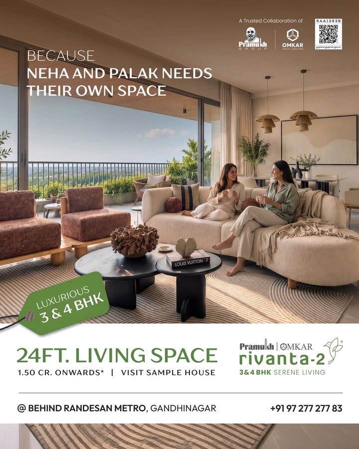 Rivanta,  rivanta2, rivanta, rivantabypramukhomkar, omkargroup, pramukhgroup, pramukhomkarrivanta, weekendeveryday, weekends, luxurious4bhk, luxurious3bhk, trust, innovation, sustainability, sustainableconstruction, qualityliving, luxuriousapartment