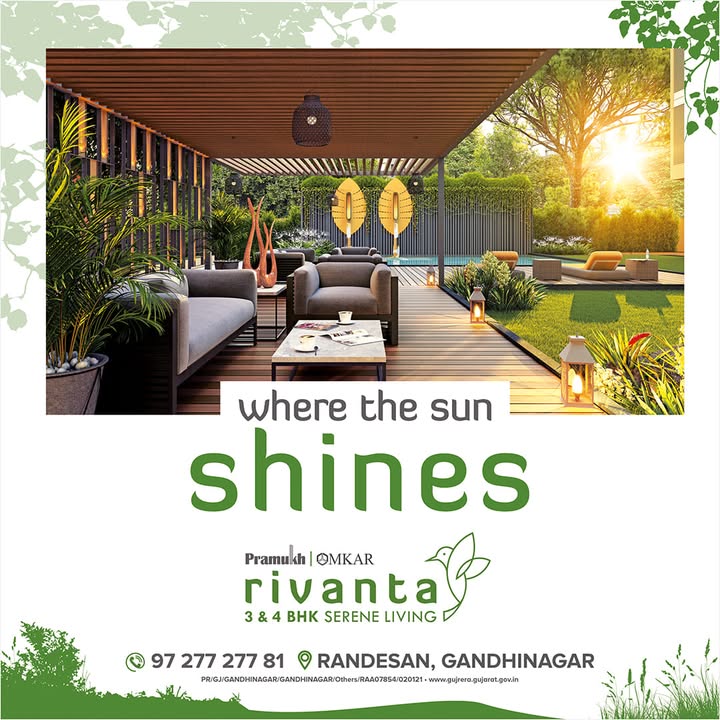 Rivanta,  rivantasereneliving, rivantabypramukhomkar, pramukh, omkar, realestategandhinagar, gandhinagar
