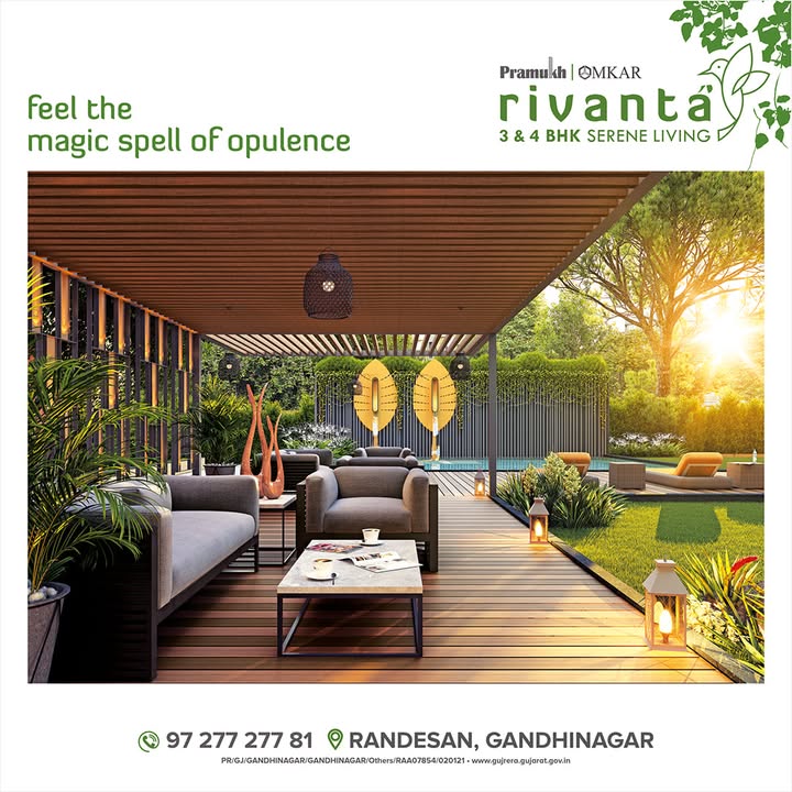 Rivanta,  rivantasereneliving, rivantabypramukhomkar, pramukh, omkar, realestategandhinagar, gandhinagar, ahmedabad, mehsana, himmatnagar