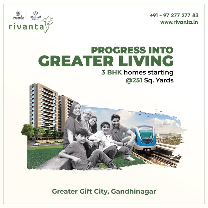 Rivanta,  rivanta, realestategandhinagar, realestategujarat, homesgujarat, 150families, homesahmedabad, giftcity, greenbuildings, homesgandhinagar, luxuryhomes, interiordecor, realestateahmedabad, 3bhkhomes, 3bhkproperty, 3bhkahmedabad, dholeshwarmahadevtemple, 3bhkgandhinagar, premium3bhk, premiumhomes, premiumhouses, luxuryhouses, luxuryapartments, ecofriendly, greenliving, greencity, gandhinagar, ahmedabad, propertiesahmedabad, propertiesgandhinagar, greatergiftcity