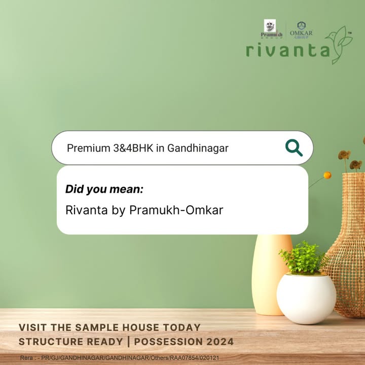Rivanta,  rivanta, rivantabypramukhomkar, ahmedabadrealestate, pramukh, omkar, realestategandhinagar, gandhinagar, ahmedabad, mehsana, himmatnagar, investment, Gujarat, greencity, metro, giftcity, greenbuilding, realtor, realestate, 3BHK, 4BHK, rivantasereneliving, balconies, spacioushomes, premiumliving, bestlocation, greenlife