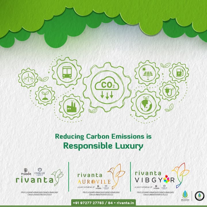 Rivanta,  rivanta, rivantabypramukhomkar, pramukh, omkar, realestategandhinagar, gandhinagar, ahmedabad, mehsana, greencity, rivantasereneliving, ahmedabadrealestate, worldenvironmentday, worldenvironmentday2023, Sustainability, sustainablelivingspaces, greenhomes, naturefriendly, ecoconscioushousing, preservingourplanet, greenrealtyinitiatives, earthsmarthomes, buildingwithnature, lowcarbonemission