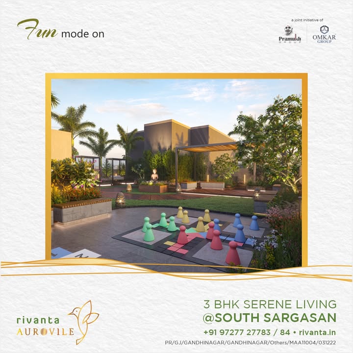 Rivanta,  rivanta, rivantabypramukhomkar, rivantaaurovile, ahmedabadrealestate, pramukh, omkar, realestategandhinagar, gandhinagar, ahmedabad, mehsana, himmatnagar, investment, Gujarat, greencity, metro, giftcity, greenbuilding, realtor, realestate, 3BHK, 4BHK, rivantasereneliving, balconies, spacioushomes, premiumliving, bestlocation, greenlife, hometopeace