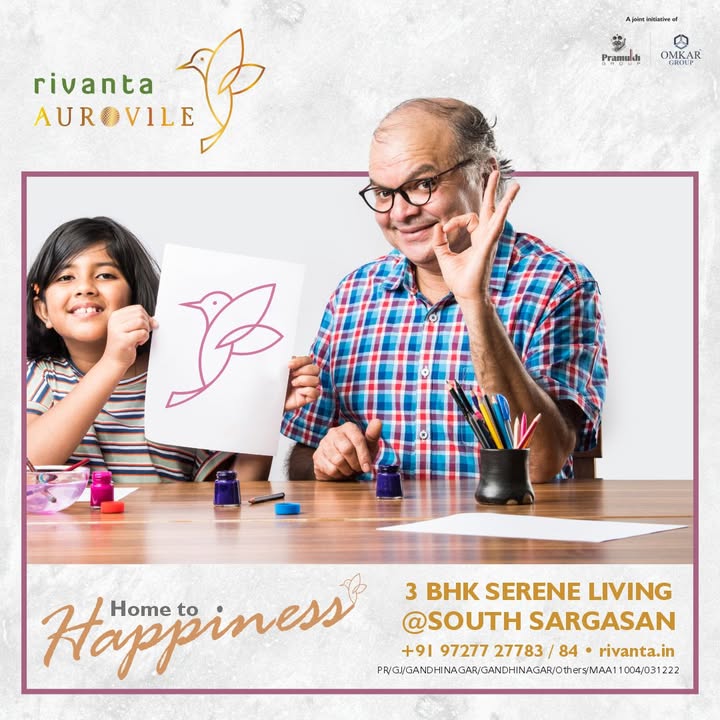 Rivanta,  rivanta, rivantabypramukhomkar, rivantaaurovile, PerfectLiving, ahmedabad, mehsana, himmatnagar, investment, Gujarat, metro, greenbuilding, spacioushomes, premiumliving, bestlocation, greenlife, hometopeace, RivantaHomes, 3bhkproperty, 3bhkahmedabad, 3bhkgandhinagar, premium3bhk, greencity, gandhinagar, ahmedabad