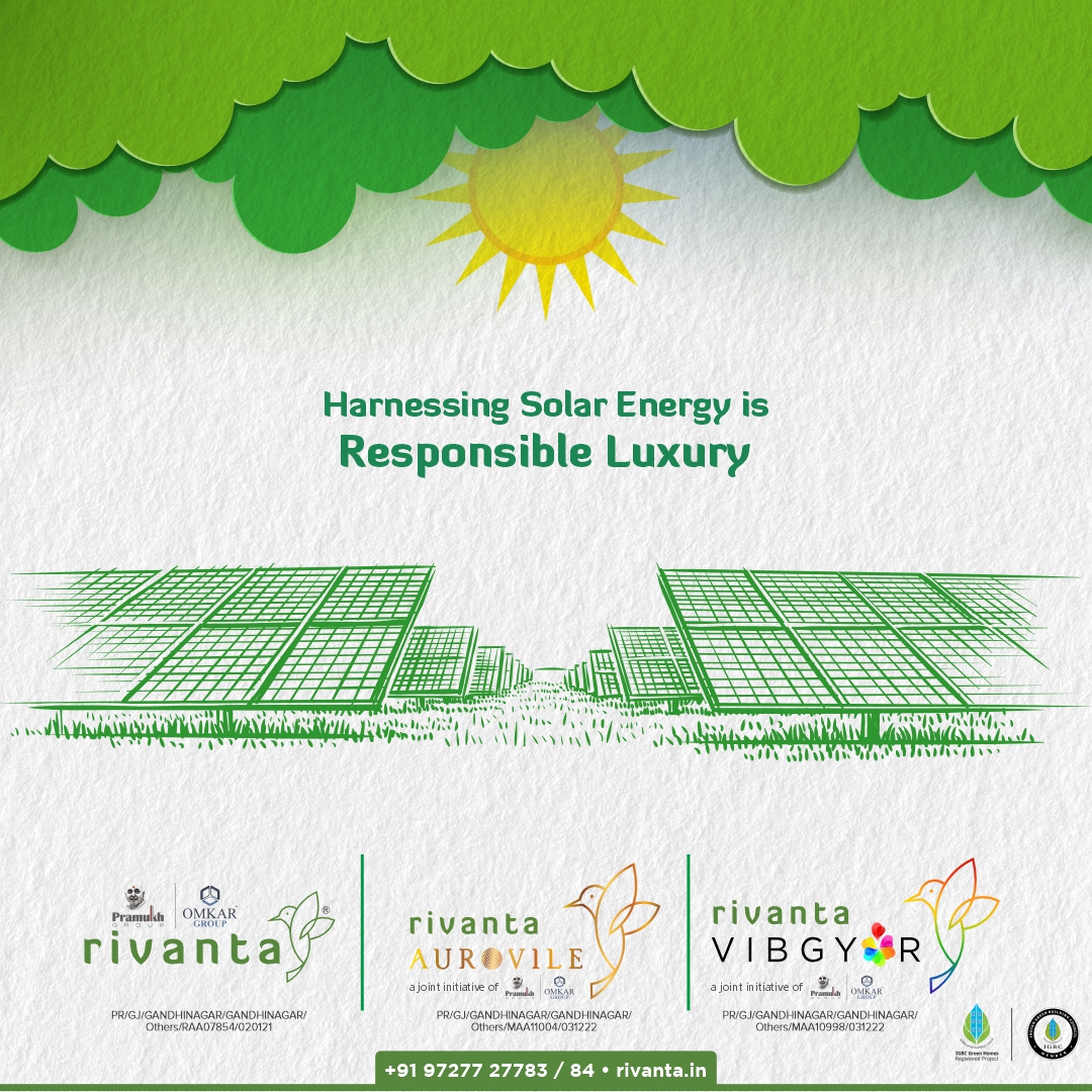 Rivanta,  rivanta, rivantabypramukhomkar, pramukh, omkar, realestategandhinagar, gandhinagar, ahmedabad, mehsana, greencity, rivantasereneliving, ahmedabadrealestate, worldenvironmentday, worldenvironmentday2023, Sustainability, sustainablelivingspaces, greenhomes, naturefriendly, ecoconscioushousing, preservingourplanet, greenrealtyinitiatives, earthsmarthomes, buildingwithnature, solarpower