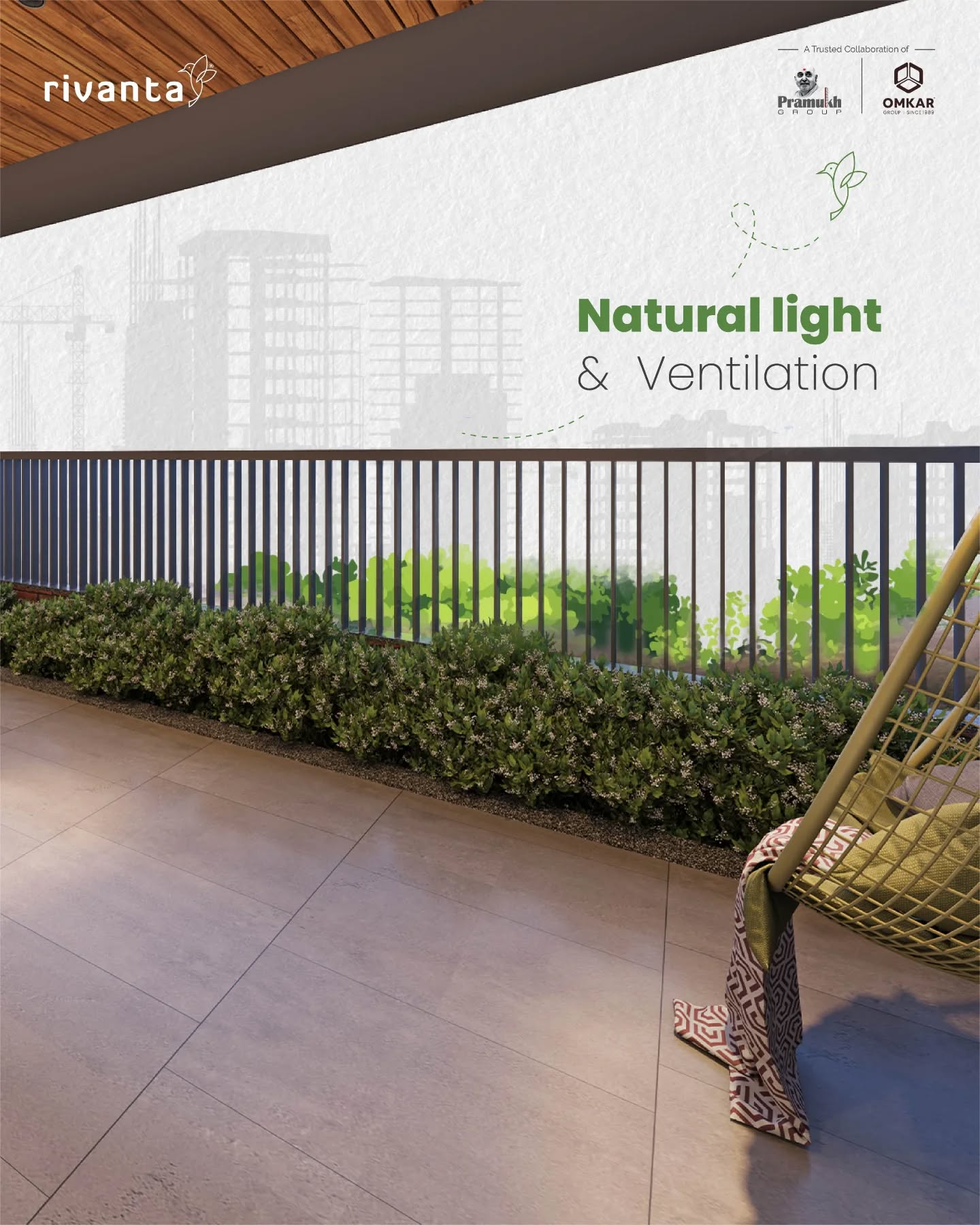 Rivanta,  omkargroup, rivantabypramukhomkar, pramukhgroup, gandhinagar, wellness, safety, evcharging, evvehicle, solarpanel, naturallight, ventilation, voc, vocmaterials, volatileorganiccompounds, rivanta2