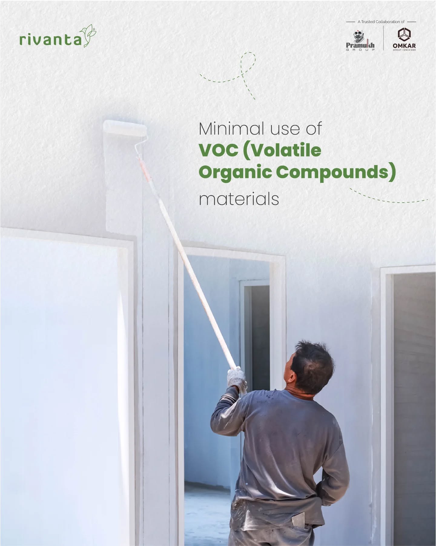 Rivanta,  omkargroup, rivantabypramukhomkar, pramukhgroup, gandhinagar, wellness, safety, evcharging, evvehicle, solarpanel, naturallight, ventilation, voc, vocmaterials, volatileorganiccompounds, rivanta2