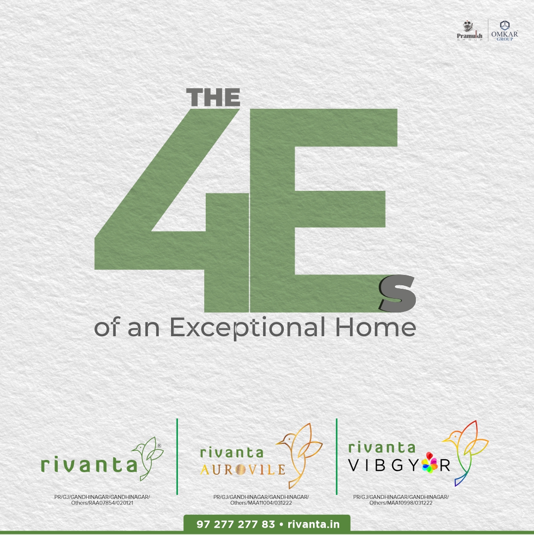 Rivanta,  RivantaHomes, LuxuryLiving, DreamHome, pramukh, omkar, realestategandhinagar, gandhinagar, ahmedabad, mehsana, himmatnagar, investment, Gujarat, greencity, metro, giftcity, greenbuilding, realtor, realestate, 3BHK, 4BHK, rivantasereneliving, balconies, spacioushomes, premiumliving, bestlocation, greenlife