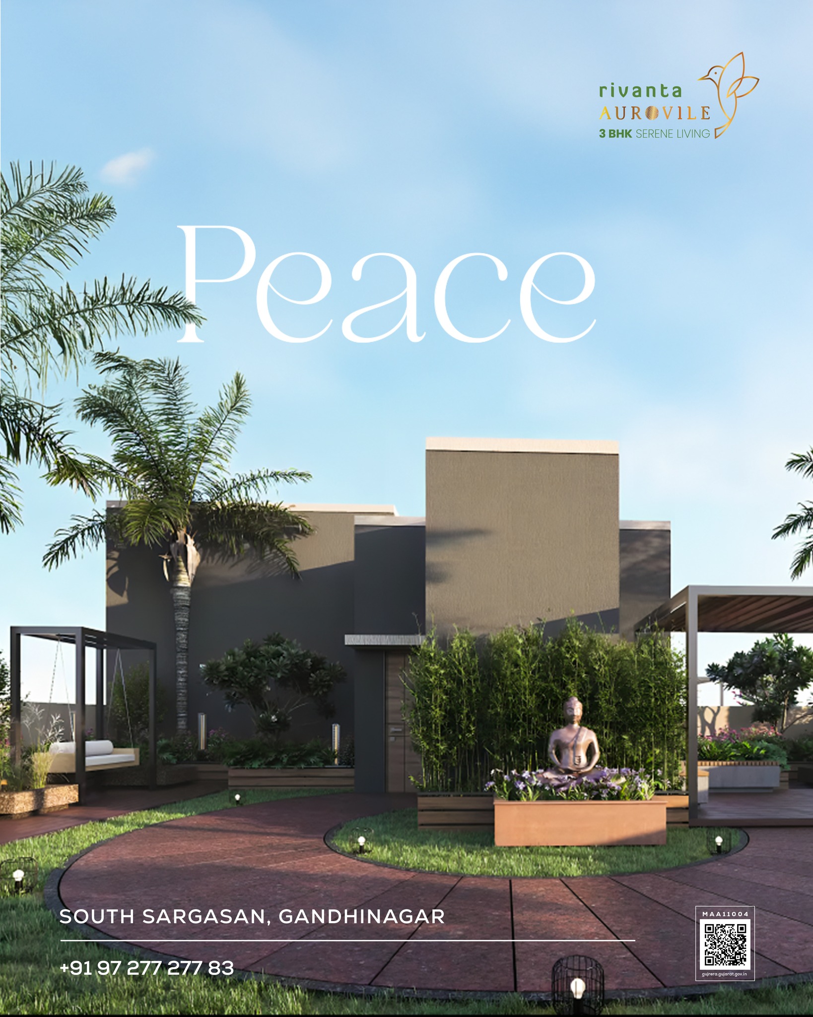 Rivanta,  rivantaaurovile, rivantabypramukhomkar, 3bhkapartments, 3bhk, zenmodeon, ZenMode, auroville, gandhinagar, peace, nature, harmony