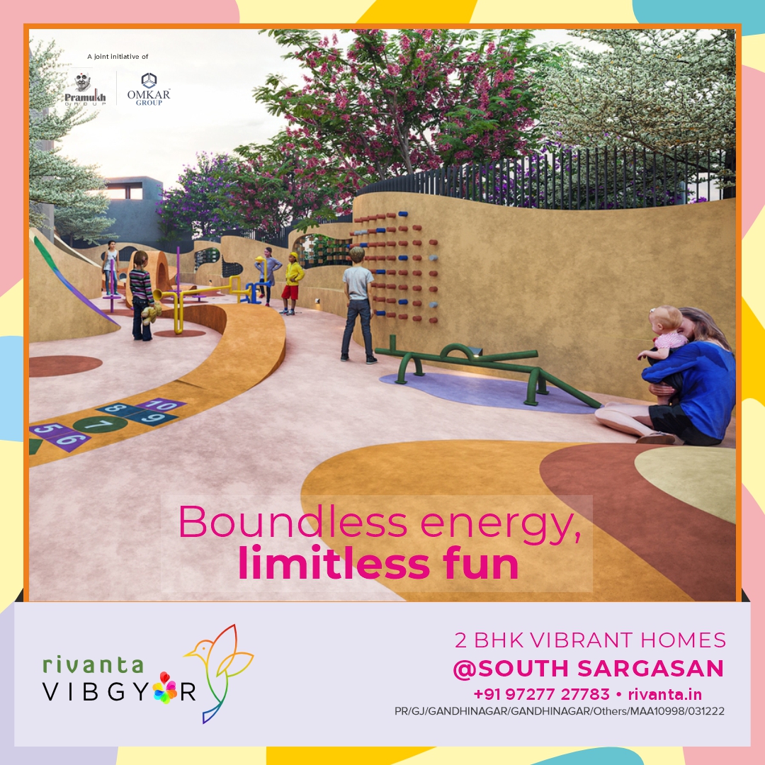 Rivanta,  RivantaVibgyor, GandhinagarRealEstate, 2bhkGandhinagar, HighRiseApartments, KidFriendlyApartments, WorldClassAmenities, Sargasan, Rivanta, OmkarGroup, IndiaRealEstate, ApartmentLiving, InvestInProperty