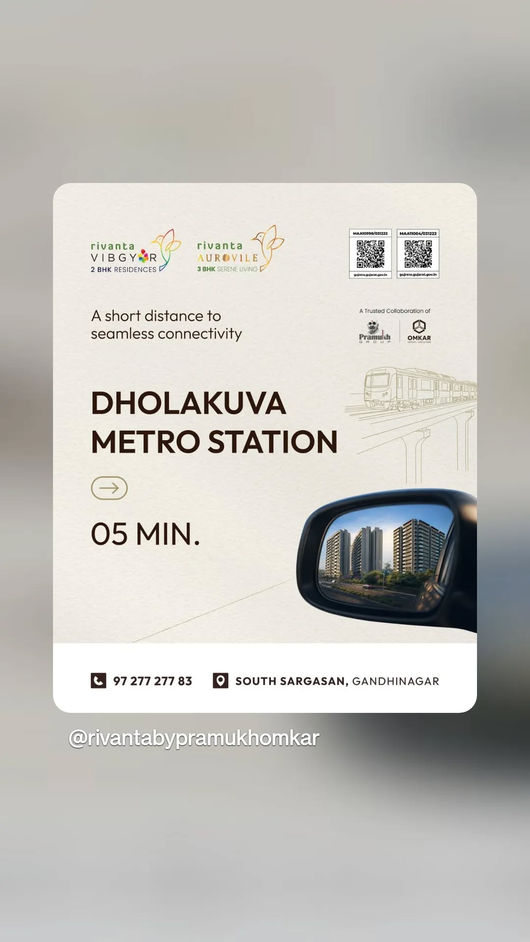 Rivanta,  rivantasereneliving, rivantabypramukhomkar, pramukh, omkar, realestategandhinagar, gandhinagar