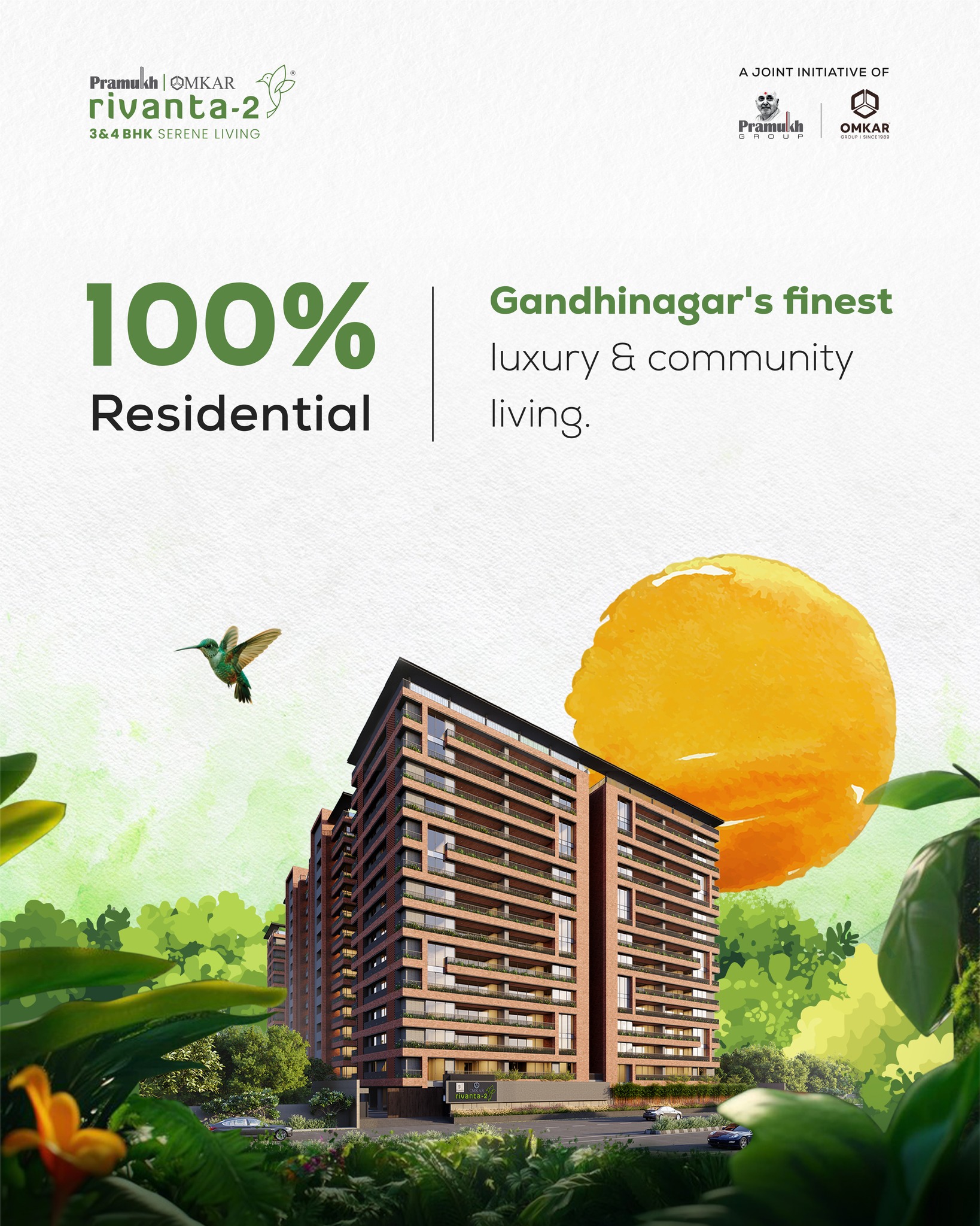 Rivanta,  Rivanta2, LuxuryLiving, ConnectedTerrace, 3BHK, 4BHK, GandhinagarHomes, TriCityLiving, SkyAmenities, RealEstate, NearRandesanMetro, NewLaunch, HomeGoals, rivantabypramukhomkar, livearoundnature, pramukhomkarrivanta, 3bhkapartments, 4bhkapartments, luxuriousamenities