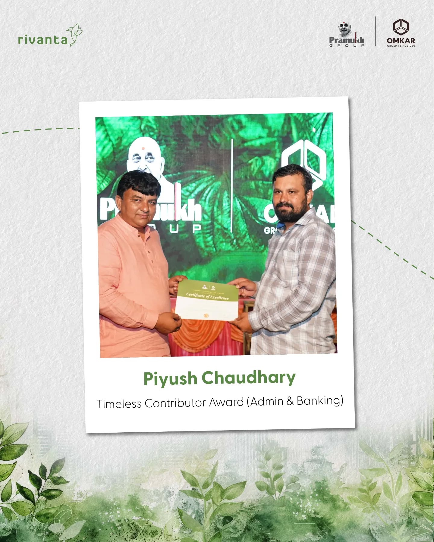 Rivanta,  rivantabypramukhomkar, omkargroup, pramukhgroup, diwali, diwalicelebration, awards, awardceremony, celebration, celebrations, teameffort, team