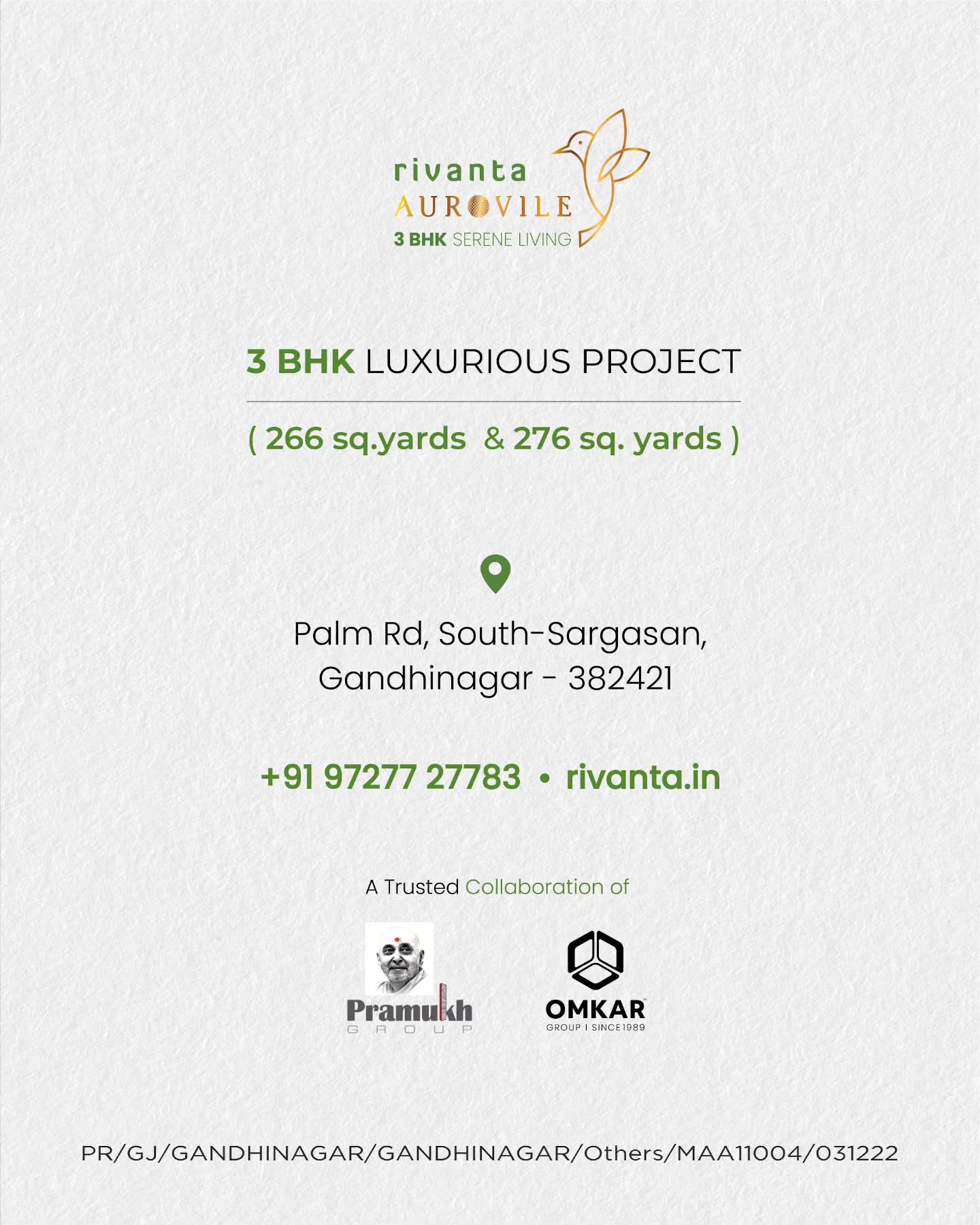 Rivanta,  rivantabypramukhomkar, RivantaAurovile, gandhinagar, greenbuilding, omkargroup, pramukhgroup, nature, livewithnature, harmony, openspace