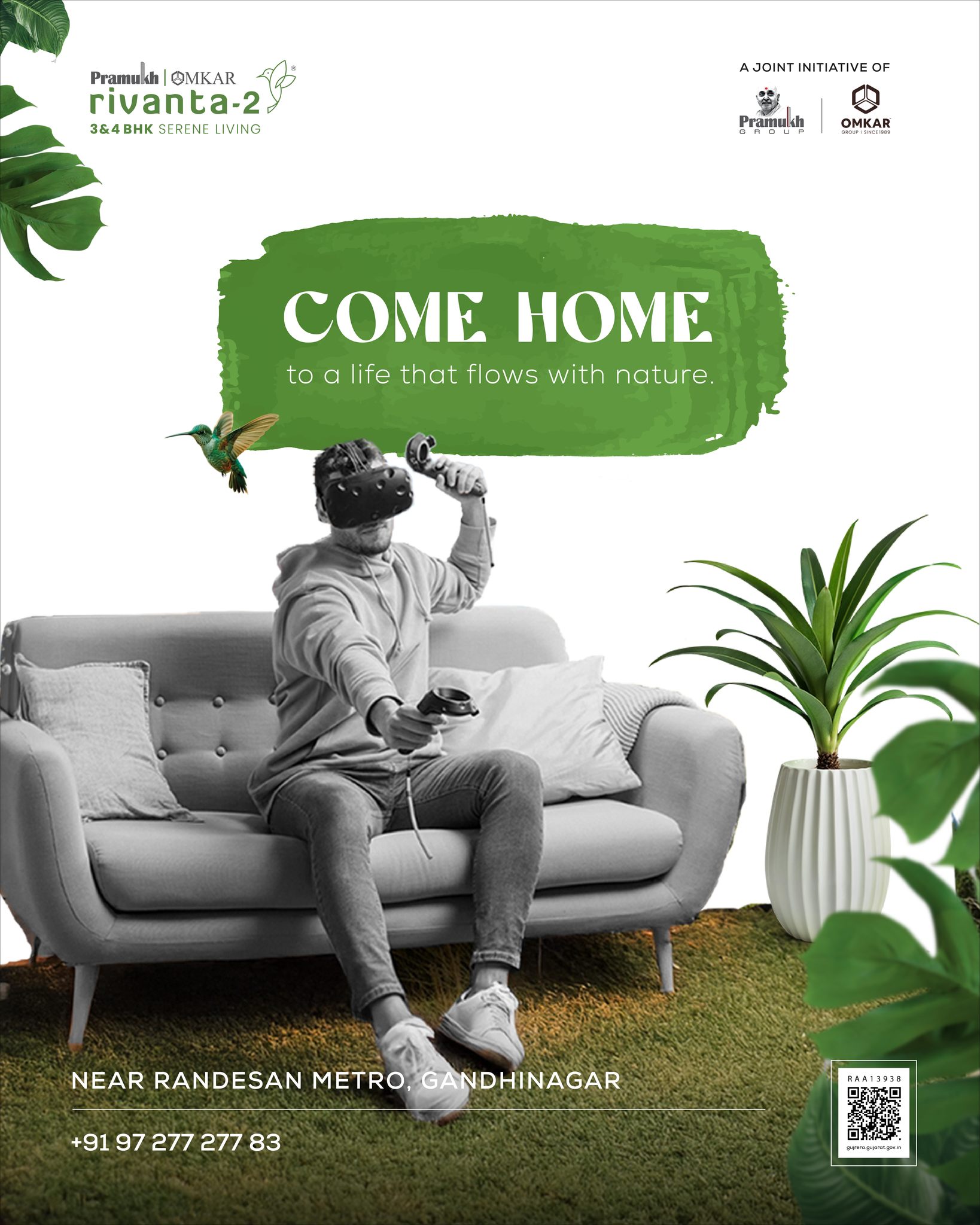 Rivanta,  Rivanta2, LuxuryLiving, ConnectedTerrace, 3BHK, 4BHK, GandhinagarHomes, TriCityLiving, SkyAmenities, RealEstate, NearRandesanMetro, NewLaunch, HomeGoals, rivantabypramukhomkar, livearoundnature